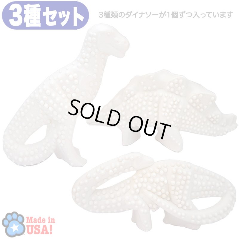 画像1: Nylabone デンタルダイナソー3種セット (パッケージ無し) [メール便OK] (1)